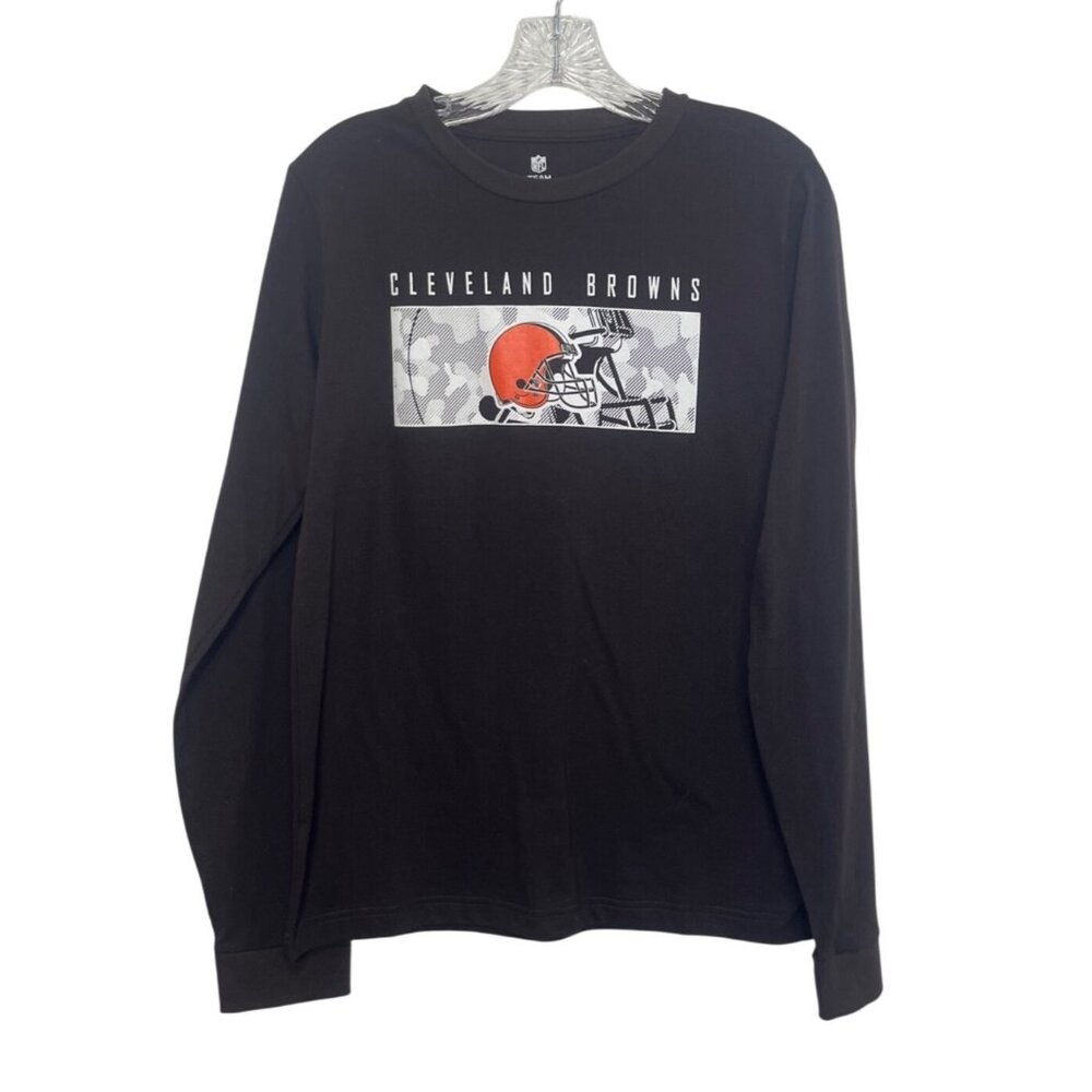 Nfl Cleveland Browns Long Sleeve Graphic Tshirt Womens XL Brown New Fanwear